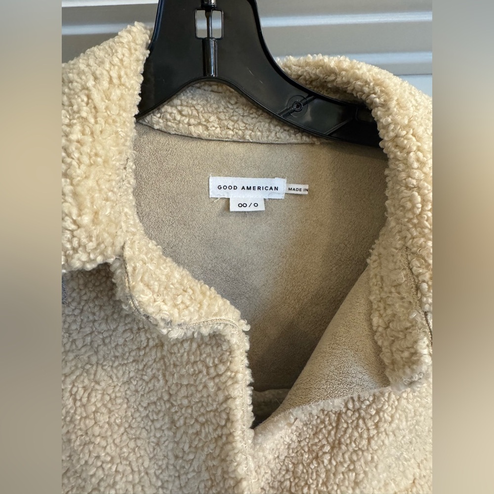 Good American Shearling Jacket, New - image 3